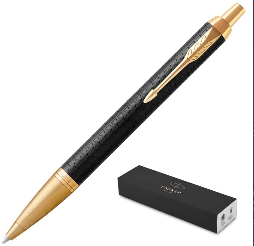 Ручка шариковая Parker IM цвет чернил синий, цвет корпуса черный — фото 2
