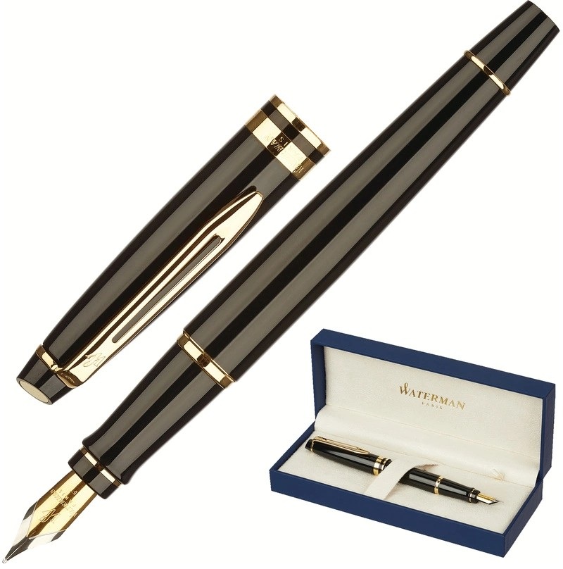 Ручка перьевая Waterman Expert цвет чернил синий, цвет корпуса черный — фото 2