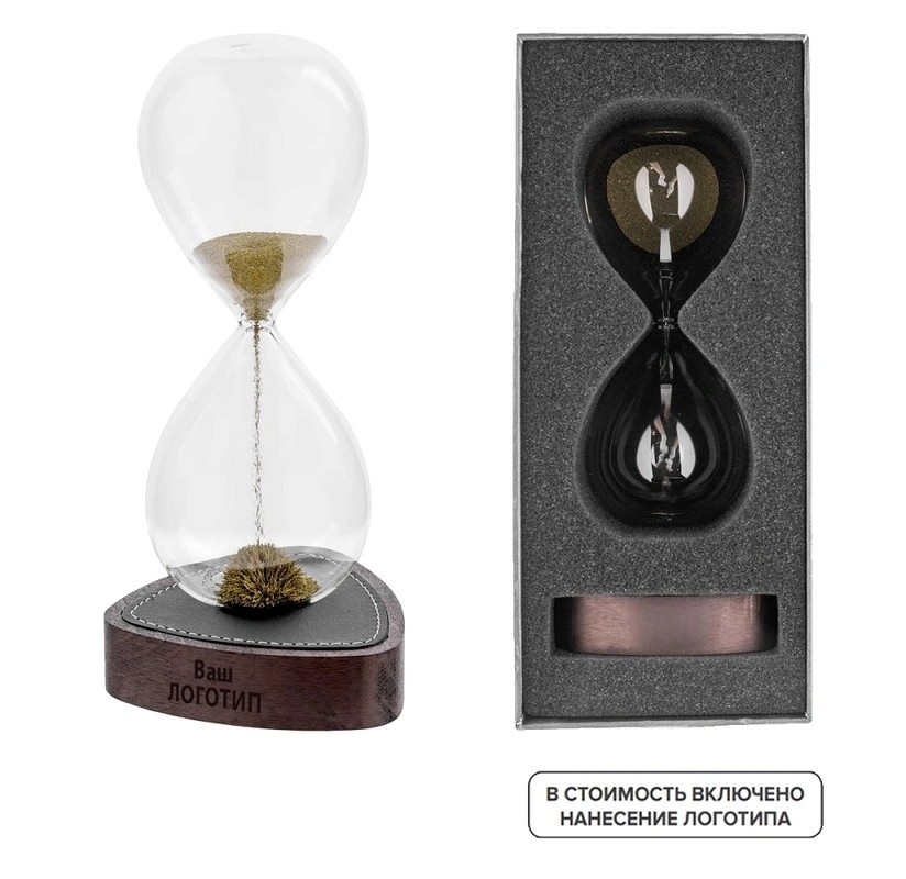 Часы песочные Fortune на 1 минуту с индивидуальной гравировкой 5 штук в упаковке