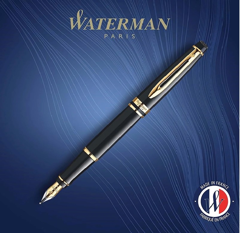 Ручка перьевая Waterman Expert цвет чернил синий, цвет корпуса черный — фото 6